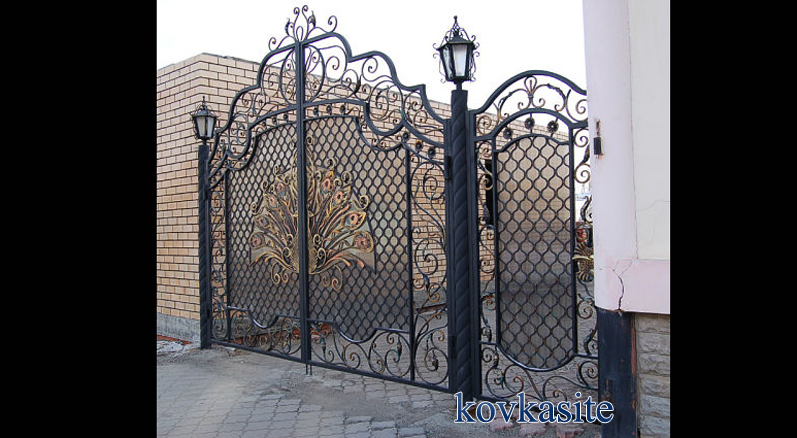 распашные откатные ворота в москве №28